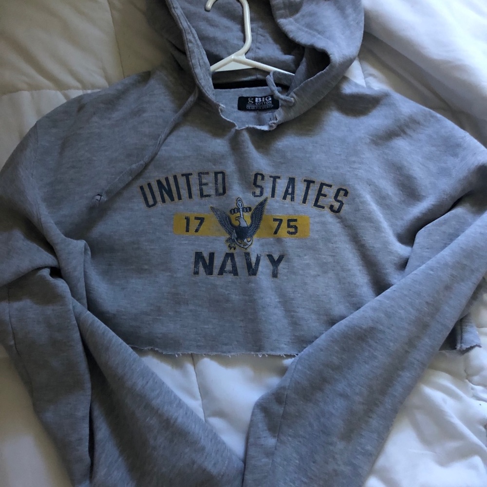 vintage cropped hoodie